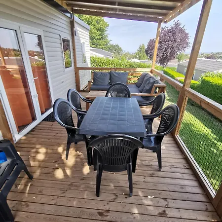 Campingplatz Sejour Normandie - - Mobilhome Confort 3ch-6p Avec Clim Et Tv - 5 Etoiles - H235 Houlgate